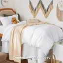 Bedsure Duvet Cover Twin/Twin XL Size - 2 Pieces Prewashed Cotton-Like Polyester Extra Soft Bedding Set, Includes 1 Duvet Cover 68"x90" with Zipper Closure & 1 Pillow Sham, White, No Comforter