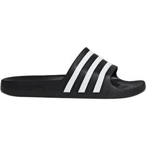adidas Unisex Adult Adilette Aqua Slide (9 Women/8 Men, Black/White/Black)