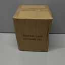 Christmas Snow Globe Ceramic Base LED Light Musical Gingerbread Man House Snowflakes (Beige)