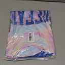 IZYJOY Football Shirt for Women Tie Dye Football Team Fans T-Shirt Vintage Game Day Tee Sports Short Sleeve Top (Small, Pink Yellow-100)