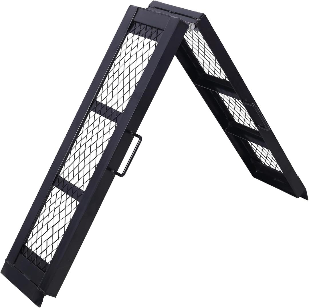 80" Steel Loading Ramp, 800LBS Capacity, Portable Motorcycle Ramp, Folding ATV Ramp for Pick up Truck, Black, Pack of 1 80" Steel Loading Ramp, 800LBS Capacity, Portable Motorcycle Ramp, Folding ATV Ramp for Pick up Truck, Black, Pack of 1