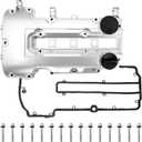 Upgraded Aluminum Engine Valve Cover with Gasket, Compatible with Chevy Cruze 2011-2016,Sonic 2012-2020,Trax 2013-2021,Volt 2011-2015&Buick Encore 2013-2021&Cadillac ELR 2014-2016, Replace# 55573746