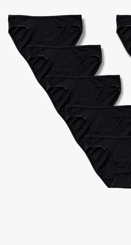 Amazon Essentials Womens Cotton Bikini Brief Underwear Pack of 6 S