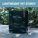 CleverMade Rolling Tote Bag With Wheels, 90L, 75 lb, Gunmetal