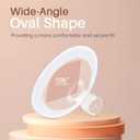 PumpMom-us 17mm Flange with Soft Rim, Breast Pump Shields Flanges for Medela, Replace Flange Compatible with Medela Breast Pumps PersonalFit, Freestyle, Maxflow, Freestyle Flex Swing Maxi Connector