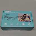 Magnifying Glass with Lights, Headband Hands Free Magnifying Glasses for Close Work, Flip-up Magnifier with 3 Color Temperature, 1.5X to 5.0X Lenses for Jewelry Crafts Soldering Repair (Black)