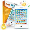 Educational Toys for 3 Year Old Boys Girls, 6-in-1 Kids Learning Tablet Phone, Toddler Learning Toys Ages 2-5, Preschool ABC Letters Numbers Spelling Music Toy, Premium Travel Gift