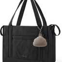 BAGSMART Diaper Bag Tote Puffer, Hospital Bag for Labor Delivery with Pacifier Case, Lightweight Baby Bag for Travel, Work | Multifunctional, Insulated Pockets, Water Resistance