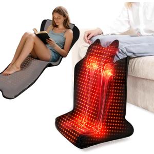 Red Light Therapy for Legs & Feet, Infrared LED Leg Wrap with 660nm Red & 850nm Near Infrared Light for Muscle Recovery, Relaxation & Circulation, 5 Modes & Timer Settings