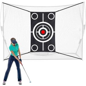 Golf Target Cloth for Net Replacement Golf Hitting Net Target with 4 Straps for Practice Training Aids Indoor Outdoor Use (3 x 5 ft)