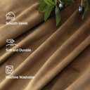 Velvet Curtains 84 Inch Length 2 Panels Set Gold Brown Light Blocking Thermal Insulated Room Darkening Window Drapes Soft Luxury Curtain for Living Room Bedroom Back Tab Pleated Pocket 7ft Long Golden