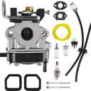 CULMKARI WYC-22 Carburetor Kit Fit for Hitachi CG22EA 21.1cc Tanaka TCG-22EAB TCG-22EAS Trimmers Replaces 6696550