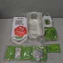 Mueller Pro-Series All-in-One, 12 Blade Mandoline Slicer for Kitchen, Food Chopper, Cucumber Slicer and Spiralizer, Cutter, Dicer, Grater, Gifts for Mom, Kitchen Essentials, White Sand/Green