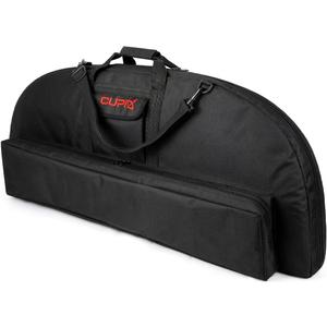 LWANO Compound Bow Case Soft Light-Weight Bow Bag with Arrow Pocket and Backpack Straps (37in Inside Length, Black)