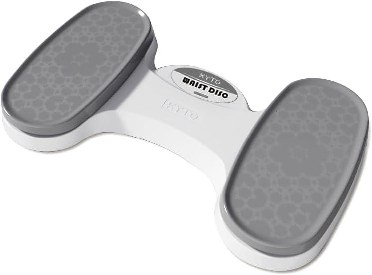 KYTO Waist Twister Disc  Core Trainer Board with Digital Counter, Ab Workout Equipment with 360 Rotation, Non-Slip Foot Massage Design for Home, Office Fitness (White/Gray)