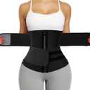 KIWI RATA Neoprene Sauna Waist Trainer Corset Sweat Belt for Women Compression Cincher Band Workout Fitness Back Support (M)