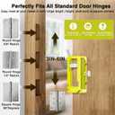 Door Hinge Jig and Router Template - Adjustable Mortiser for 3" to 5" Hinges, 1/4" or 5/8" Thickness