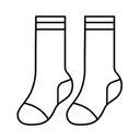 Men & Women 3 Pack Socks Black XL 