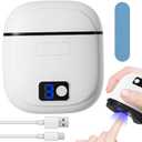 Electric Nail Clipper with Nail File, USB Rechargeable Automatic Trimmer for Adults, Seniors, Men, Women, Children, 3-Speed Levels (White)  Not for Toenails