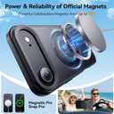 for iPhone Air Case with Stand,Fits MagSafe,Military Drop Protection,Build in Kickstand,iPhone Air Phone Case 6.5" Matte Black