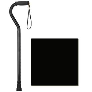 NOVA Heavy Duty Bariatric Walking Cane for Seniors, Men & Women 500 lb Weight Capacity Offset Cane, Lightweight Adjustable Walking Stick with Soft Foam Grip, Wrist Strap & Non-Slip Tip