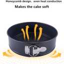 Springform Pan, 3PCS 7,8,9 Inch Cheesecake Pans with Removable Bottom, Non-stick Spring Form Pan for Cheesecake