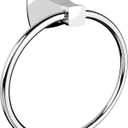 Hand Towel Holder for Bathroom Kitchen Polished Chrome Towel Ring Towel Hanger Stainless Steel and Zinc Alloy Wall Mount