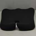SitCushion Ergonomic Seat Cushion for Sciatica & Tailbone Pain Relief Extra Large Memory Foam Office Chair Cushion for Long Sitting, Orthopedic Coccyx Cushion for Desk Chair, Car & Wheelchair (Black)