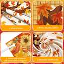 His Grace Fallis On Us Backdrop Fall Thanksgiving Banner Autumn Maple Leaves Pumpkin Fall Bulletin Board Decorations Fall Classroom Decorations Wall Decor Supplies 70.8 x 43.3 inch