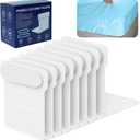 8 Pack Bed Sheet Holders for Corners, Upgrade Invisible Sheet Holders Keep Sheets Firm & Tight, Fitted Sheet Holder with Anti-Slip Pads, Easy One-Time Installation for Any Mattress Sizes