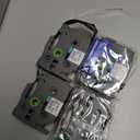 TZe-241 TZe241 Replacement for Brother P Touch Label Tape TZe TZ Tape 18mm 0.7 Inch Laminated White Label Maker Tape, Compatible with Brother PT-D400 PT-D410 PT-D600 PT-D610BT, 3/4 Inch, 4-Pack (Black on White)