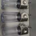 simplehuman Wall Mount Pumps, Triple 15 fl. oz. Shampoo & Soap Dispenser, Stainless Steel