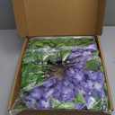 Artificial Hydrangea Wreath for Front Door Outside - Fake Hydrangea Real Touch Ivy, Spring Summer Greenery Flowers Wreath, for Home Mantel Window Farmhouse Decor (23", Purple)