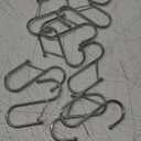 10-Pack Metal S Hooks for Hanging  Heavy-Duty S-Shaped Hook with Safety Buckle  Fits Bars up to 0.8 In  Anti-Drop S-Hooks for Kitchen, Bathroom, Closet & Pot Racks  Silver (Medium)