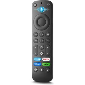 Replacement Voice-Remote-Control for TV-Stick/TV Cube and for Insignia/Toshiba/Pioneer Smart TVs