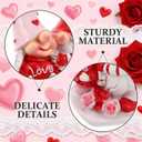 Valentines Day Gnomes, Resin Valentine's Figurines, Sweet Valentine's Day Gift, Valentines Gnomes Decor, Suitable for Home Decor, Weddings and Love Themed Events