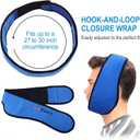 LotFancy Face  Wrap for TMJ, Wisdom Teeth, Pain Relief for Head, Oral and Facial Surgery, Dental Implants, Blue