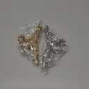 CAKURE Gold Claw Clip Fancy Hair Clips Rhinestone Hair Claw Clips Sparkly Hair Accessories for Women (Pack of 2) (a-gold&silver)
