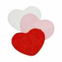 Valentine's Day Rugs, Red Love Heart Shaped Bathroom Rug, Cute Love Bath Mats for Bathroom Home Decor (3PCS)