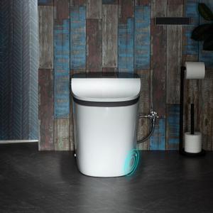 WOODBRIDGE Smart Bidet Toilet with 1000 Gram MaP Flush Score,Auto Open/Close,Foam Shield,Auto Flush,Foot Sensor,Movement Drying,Heated Seat,ADA Chair Height,One Piece Toilet with Tank Built in