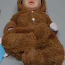 SCOM 20" Reborn Baby, Hand-Painted Hair Lifelike Vinyl Limbs & Soft Cloth Body, Weighted, 7-Piece Gift Set (Magnetic Pacifier, Bottle, Diaper), Realistic Newborn Doll for Ages 3+