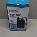 1/3 HP Automatic Water Pump, 2250GPH Submersible Utility Pump with 3/4 Garden Hose Check Valve Adapter Portable Electric Sump Pump Removal for Pool Draining Basement Hot Tubs Garden UTL-336PE