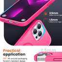 2 x for iPhone 13 pro Phone Case, Compatible with Magnetic, Military Grade Drop Protection Translucent Matte Shockproof Anti-Scratch/Anti-Fingerprint Case for iPhone 13 pro (neon Pink)