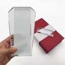 2 Pack Sublimation Crystal Blanks Sublimation Plaque Glass Blanks for Sublimation Award Trophy Photo Picture Frame Tabletop Ornaments DIY Gifts (Award)