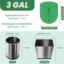 Compost Bags 3 Gallon,100 Count,Compost Food Scrap Waste Bags Fits Countertop Bin,Small Kitchen Food Scrap Waste Bags,Compost bin bags,Certified by BPI,ASTM D6400 and OK compost HOME certified