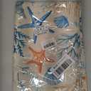 Watercolor Blue Seashells Placemats Set of 4 12x18 Inch