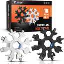 Dusor Gifts for Men Him Dad Husband, 18-in-1 Snowflake Multitool, Stocking Stuffers for Adults, Mens Gifts for Christmas, Gift for Dad Who Want Nothing, White Elephant Gift for Adults, Tools for Men (Multicolored)