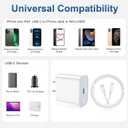 iPhone Charger Fast Charging 2 Pack Type C Wall Charger Block with 2 Pack [6FT&10FT] Long USB C to Lightning Cable for iPhone 14/13/12/12 Pro Max/11/Xs Max/XR/X,AirPods Pro