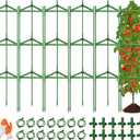 6 Pack Large Tomato Cage for Garden Up to 49" H X 16" W Metal Plant Support Stakes with Clips Triangle Pea Cages Cucumber Trellis for Vegetables Pots Vines Flowers Climbing Plants