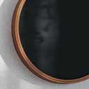 Flash Furniture Wall Mounted Magnetic Chalkboard with Solid Pine Wood Frame, Commercial Grade with Included Eraser and Chalk, 12" Round, Set of 2, Rustic